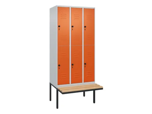Dubbeldekse dekenkist,HxBxD 2120x900x815mm,3x2vak.,vak B 300mm