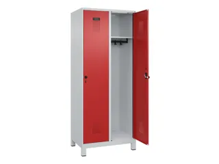 locker,HxBxD 1950x800x500mm,2vak,vak B 400mm,draaigrendel,voeten - 2