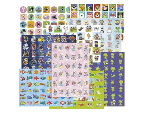 Belongingsstickermix De Stulp fantasie assorti