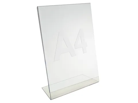 Folderstandaard A4 Acryl Staand L-Voet