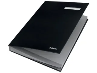 Vloeiboek Esselte 6210 karton 20 vakken zwart - 4