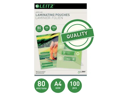 Lamineerhoes Leitz A4 2x80 micron EVA 100stuks