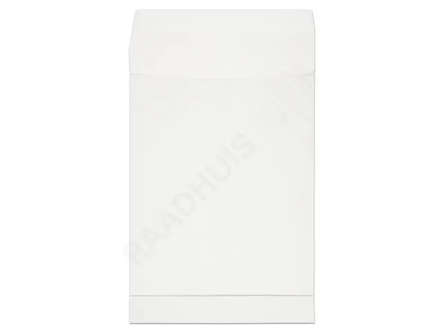 monsterzak Raadhuis 229x324x38mm C4 wit plakstrip 170gr krimp 10 stuks