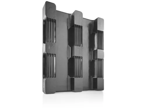hygiënepallet,HxLxB 160x1200x1000mm,geregenereerd kunststof,zwart
