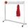garderoberek,verrijdbaar,HxBxD 1700x1800x400mm,18hoed-/68jashaken