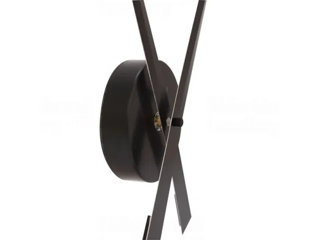Wandklok NeXtime dia. 70cm zwart 'Hands'