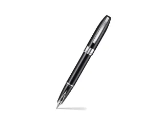 Vulpen Sheaffer Legacy 9064 black, chrome plated trims, broad - 1