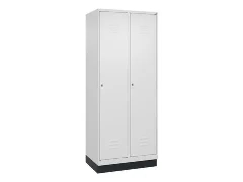 armoire vestiaire noir et blanc HxlxP 1950x800x500mm 2compart.