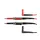 SET Met PVC-Meetsnoeren, CAT IV - 10 A - 2mm/4mm - Lengte 100cm