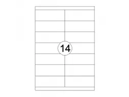Rillprint Etiket 105x39mm 14 op een vel 1000 Vel