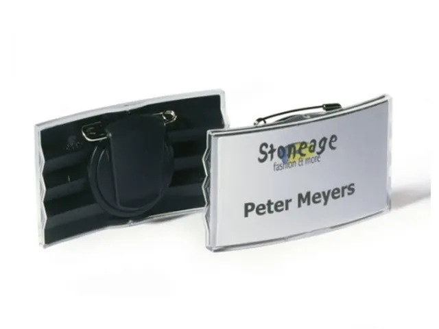 Durable 8128 Convex Congresspeld Met Combiklem Antraciet 40x75mm