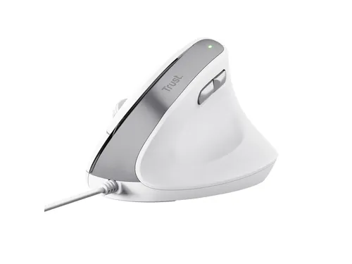 Muis Trust ergonomisch BAYO II wit 25397