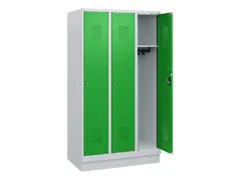 schoollocker,HxBxD 1630x900x500mm,3vak,vak B 300mm,cil.-slot,sokkel