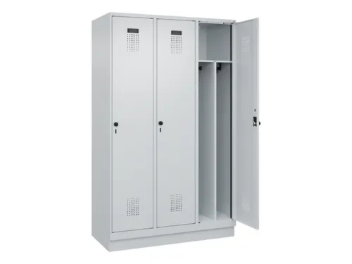 locker voor scheiding van kleding,HxBxD 1950x1200x500mm,3vak