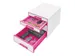 Ladenblok Leitz WOW Cube 4 laden wit/roze