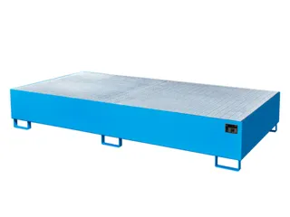 opvangbak,v. 2xIBC,opvangvol. 1000l,HxBxD 435x2650x1300mm,m. rooster - 2