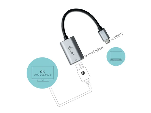 i-tec USB-C Metal DisplayPort Adapter