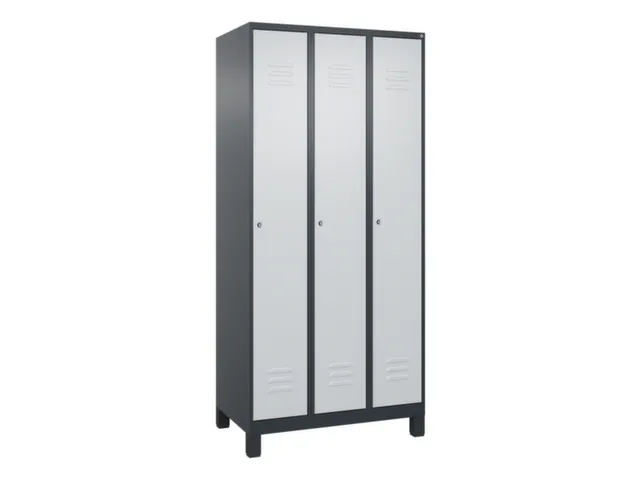 locker,HxBxD 1950x900x500mm,3vak,vak B 300mm,cil.-slot,voeten