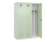 locker voor scheiding van kleding,HxBxD 1850x1200x500mm,3vak