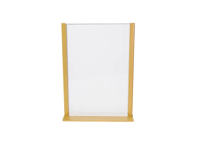 Europel Kaarthouder Metaal met acryl bord A5 Goud