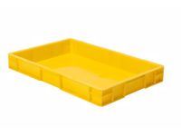 Euronorm-stapelbak 14.5l 75x600x400mm Wanden/bodem Gesloten Geel