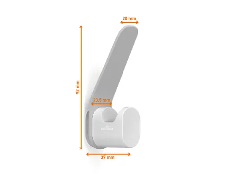 Kapstokhaken DURASTORE aluminium grijs set van 4