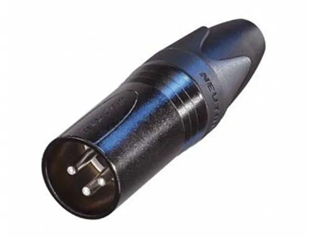 Neutrik - Xlr Kabeldeel, 3-Polig Mannelijk, Verzilverd, Zwart