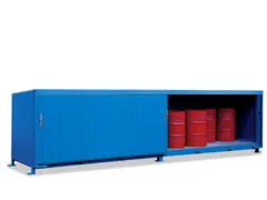 Stellingcontainer Gevaarlijke Stoffen Max. 20X200L Vaten Staand
