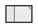 Whiteboard Naga 60 x 40 cm Weekplanner Engels Wit