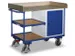 Etabli mobile charge 400kg 3 plateaux avec 1 armoire