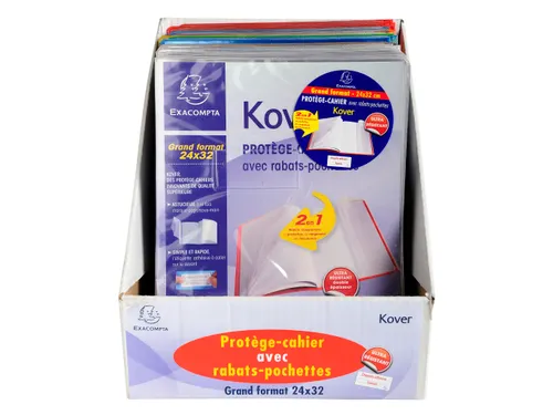 Schriftomslagen Kover transparant 24x32cm ass