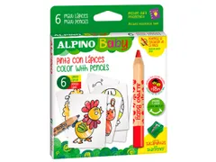 Etui 6 crayons de couleur Baby