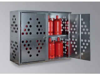 Gasflessenkast 1435x1710x720mm Voor 20 Gasflessen (11kg) Plaatstaal - 4