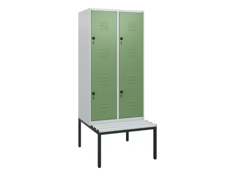 Dubbeldekse dekenkist,HxBxD 1950x800x815mm,2x2vak.,vak B 400mm