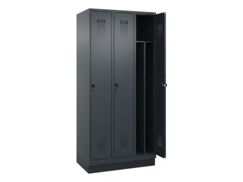 locker voor scheiding van kleding,HxBxD 1950x900x500mm,3vak