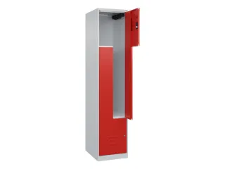 Z-garderobekast,HxBxD 1850x400x500mm,vak B 200/400mm,cil.-slot - 2