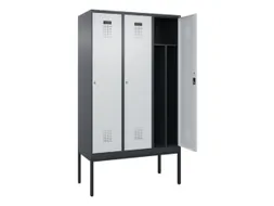 locker voor scheiding van kleding,HxBxD 2120x1200x500mm,3vak