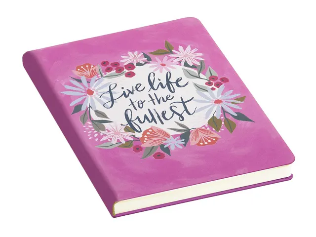 Carnet de notes Live Life to the Fullest ligné 15x20cm