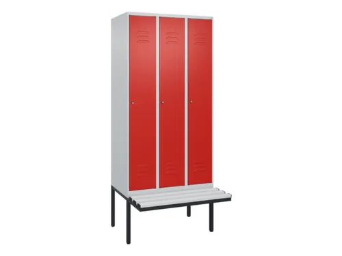 locker voor scheiding van kleding,HxBxD 2120x900x815mm,3vak