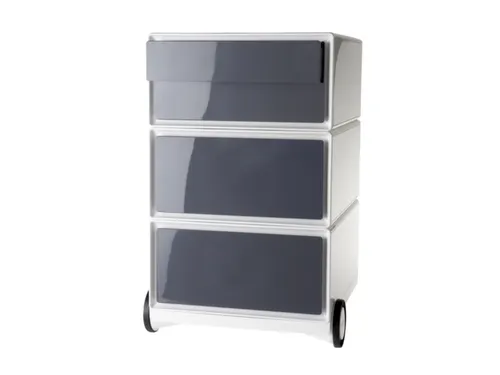mobiel ladeblok,HxBxD 642x390x436mm,4lade(n),romp wit,front antraciet