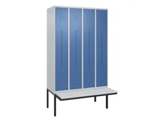 Z-garderobekast,HxBxD 2120x1200x815mm,8vak,vak B 300mm,cil.-slot - 1