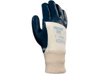 Handschoen Hycron 27-600 Blauw Wit Katoen Nitril Palm Maat 10