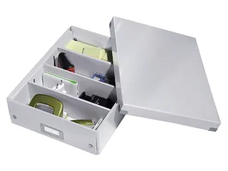 Sorteerbox WOW Click & Store 281x100x370mm wit 85% gerecycled karton - 1