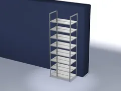 dossierstelling,grondveld,HxBxD 2900x1000x600mm,vaklast 90kg