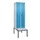locker met bank,HxBxD 2120x600x815mm,2vak,vak B 300mm,draaigrendel