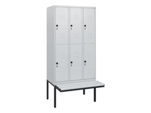 Dubbeldekse dekenkist,HxBxD 1950x900x815mm,3x2vak.,vak B 300mm