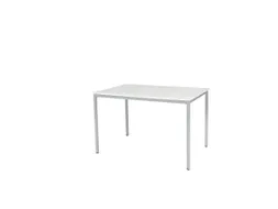 Domino Basic Tafel Vaste Hoogte 1200x800mm Grijs 25mm Alu 4-Poots