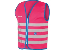 Fun Jacket Reflecterend Fluohesje Kind Roze Large