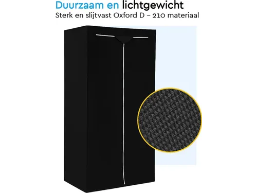 BRASQ Stellingkasthoes Zwart 180x90x40 cm