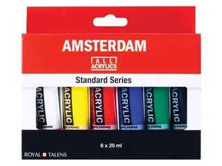 Acrylverf Tube Van 20 Ml, Etui Van 6 Tubes - 1